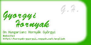 gyorgyi hornyak business card